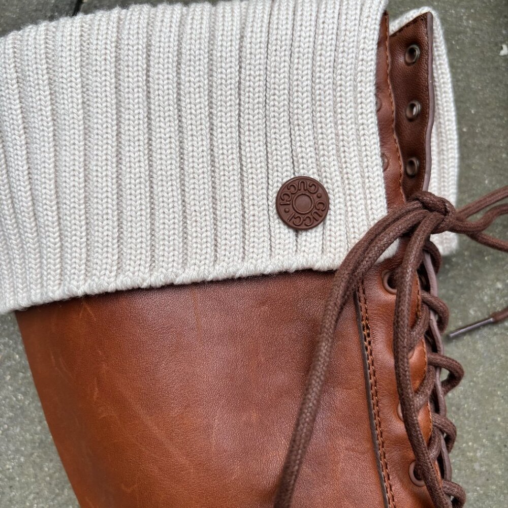 Gucci leather lace up boots size 37 - Picture 3 of 11